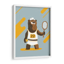 El oso tenista - Najesi | Cuadro decorativo de Canvas Lab
