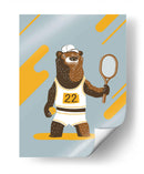 El oso tenista - Najesi | Cuadro decorativo de Canvas Lab