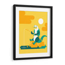 La nutria pescadora - Najesi | Cuadro decorativo de Canvas Lab