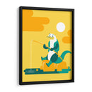 La nutria pescadora - Najesi | Cuadro decorativo de Canvas Lab