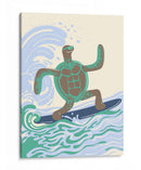 La tortuga surfista - Najesi | Cuadro decorativo de Canvas Lab