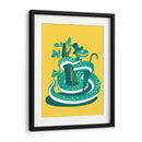 La verde serpiente de gala - Najesi | Cuadro decorativo de Canvas Lab