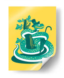 La verde serpiente de gala - Najesi | Cuadro decorativo de Canvas Lab