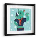 HOLA, NIÑO, DICE EL RINOCERONTE - Najesi | Cuadro decorativo de Canvas Lab