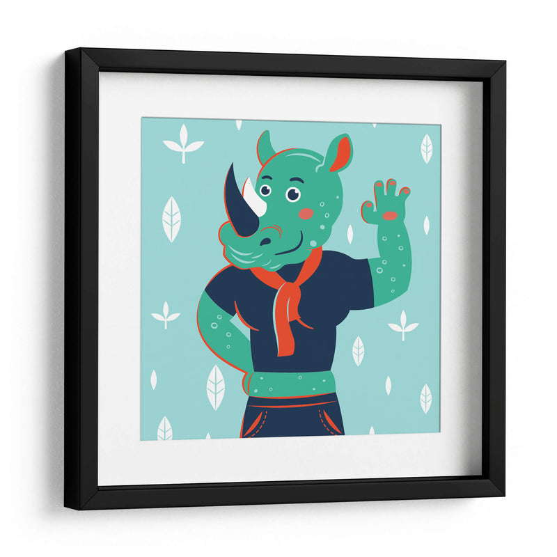 HOLA, NIÑO, DICE EL RINOCERONTE - Najesi | Cuadro decorativo de Canvas Lab