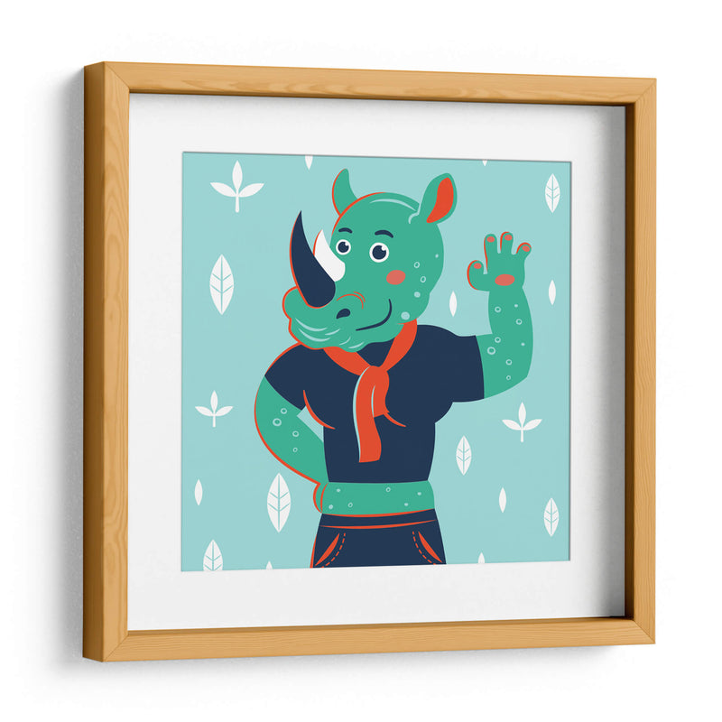 HOLA, NIÑO, DICE EL RINOCERONTE - Najesi | Cuadro decorativo de Canvas Lab