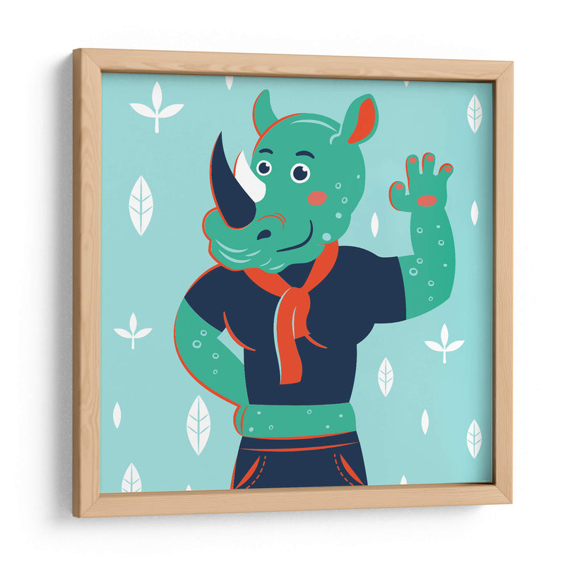 HOLA, NIÑO, DICE EL RINOCERONTE - Najesi | Cuadro decorativo de Canvas Lab