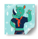 HOLA, NIÑO, DICE EL RINOCERONTE - Najesi | Cuadro decorativo de Canvas Lab