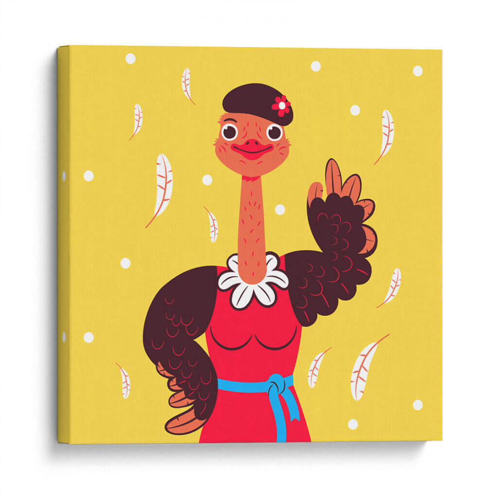 HOLA, NIÑO, DICE EL AVESTRUZ - Najesi | Cuadro decorativo de Canvas Lab