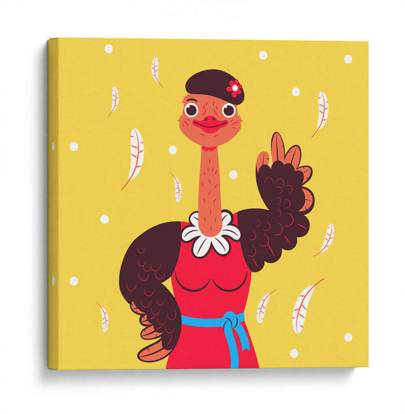 HOLA, NIÑO, DICE EL AVESTRUZ - Najesi | Cuadro decorativo de Canvas Lab