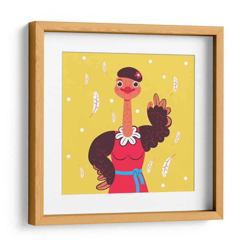 HOLA, NIÑO, DICE EL AVESTRUZ - Najesi | Cuadro decorativo de Canvas Lab