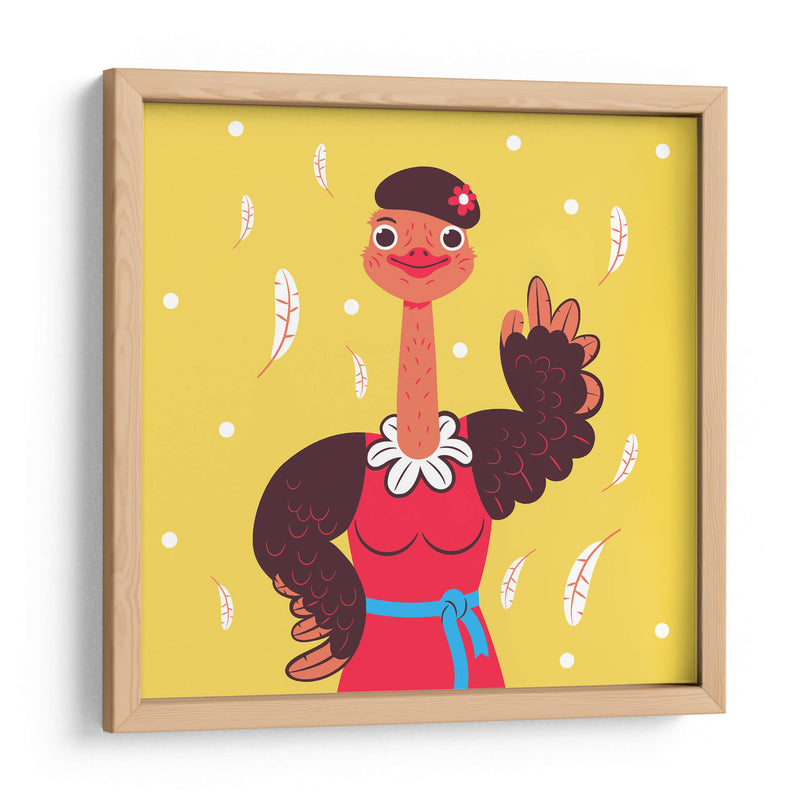 HOLA, NIÑO, DICE EL AVESTRUZ - Najesi | Cuadro decorativo de Canvas Lab