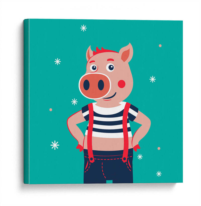 HOLA, NIÑO, DICE EL CERDO - Najesi | Cuadro decorativo de Canvas Lab