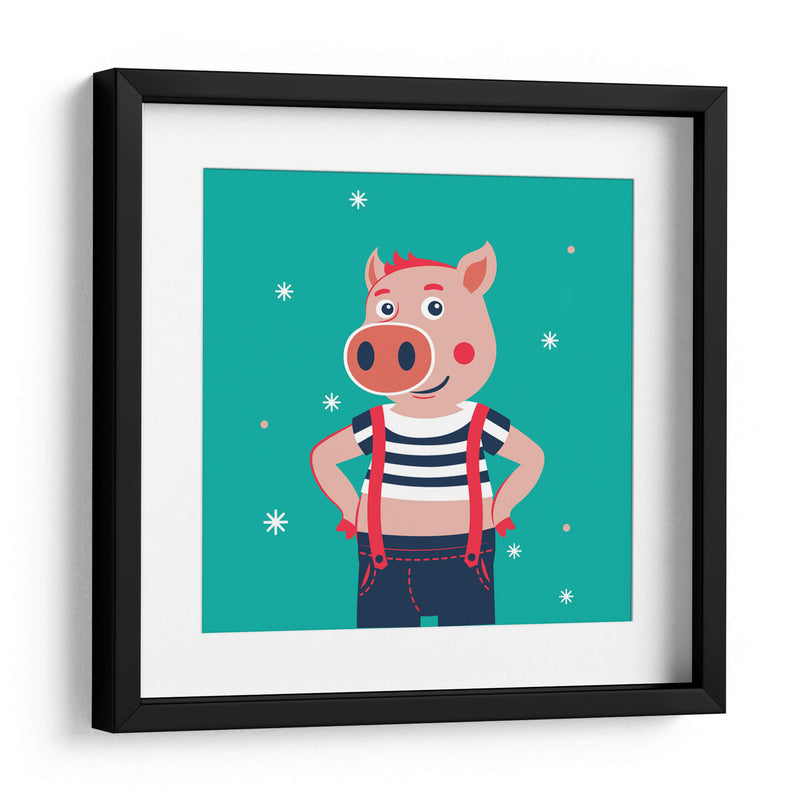 HOLA, NIÑO, DICE EL CERDO - Najesi | Cuadro decorativo de Canvas Lab