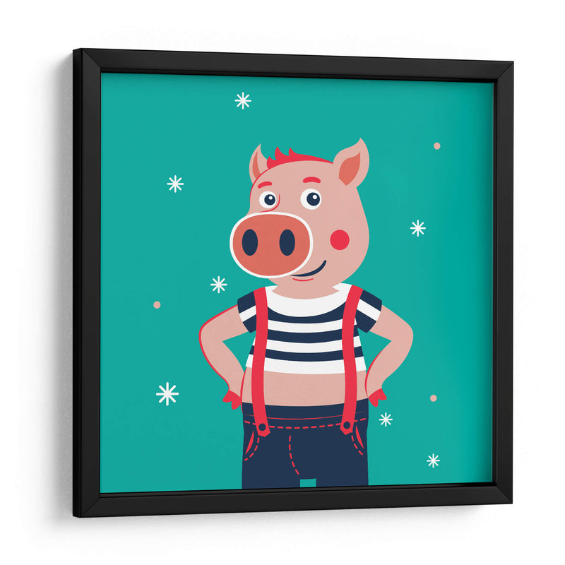 HOLA, NIÑO, DICE EL CERDO - Najesi | Cuadro decorativo de Canvas Lab