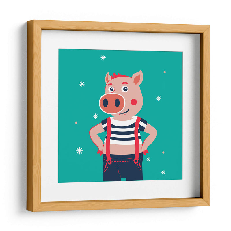 HOLA, NIÑO, DICE EL CERDO - Najesi | Cuadro decorativo de Canvas Lab