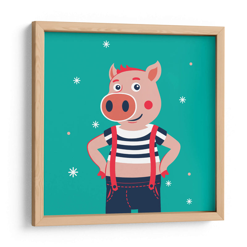 HOLA, NIÑO, DICE EL CERDO - Najesi | Cuadro decorativo de Canvas Lab