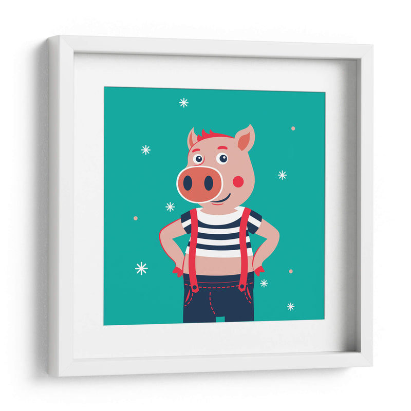 HOLA, NIÑO, DICE EL CERDO - Najesi | Cuadro decorativo de Canvas Lab