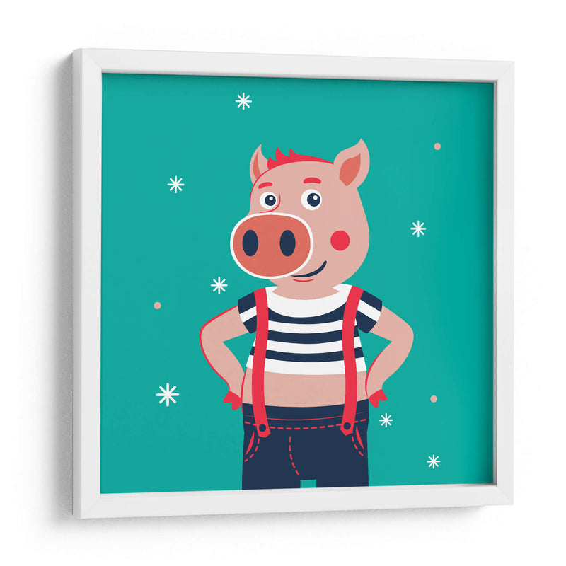 HOLA, NIÑO, DICE EL CERDO - Najesi | Cuadro decorativo de Canvas Lab