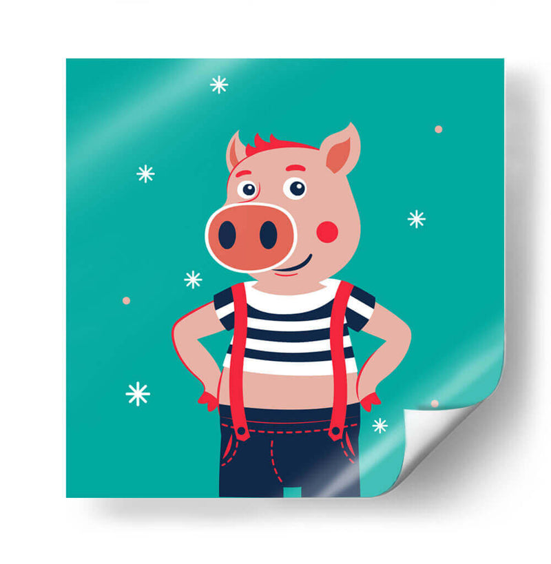 HOLA, NIÑO, DICE EL CERDO - Najesi | Cuadro decorativo de Canvas Lab