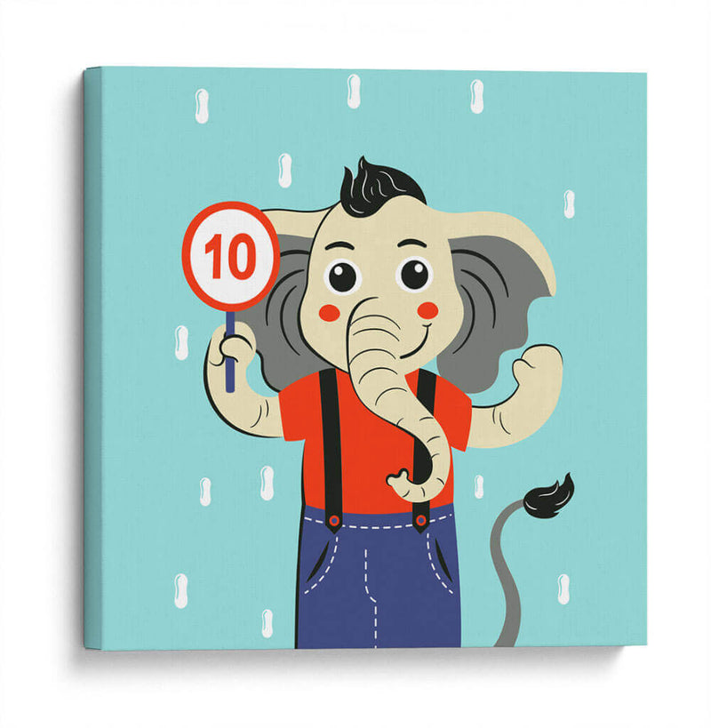 HOLA, NIÑO, DICE EL ELEFANTE - Najesi | Cuadro decorativo de Canvas Lab