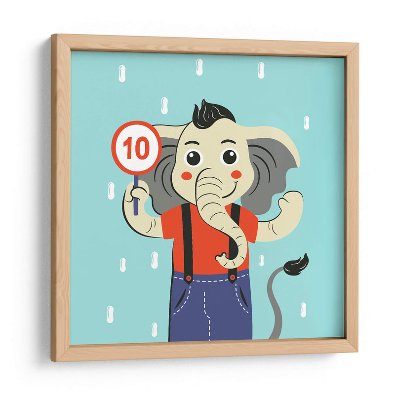 HOLA, NIÑO, DICE EL ELEFANTE - Najesi | Cuadro decorativo de Canvas Lab