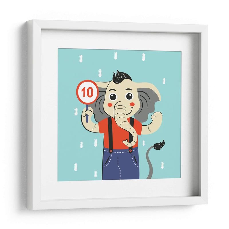 HOLA, NIÑO, DICE EL ELEFANTE - Najesi | Cuadro decorativo de Canvas Lab