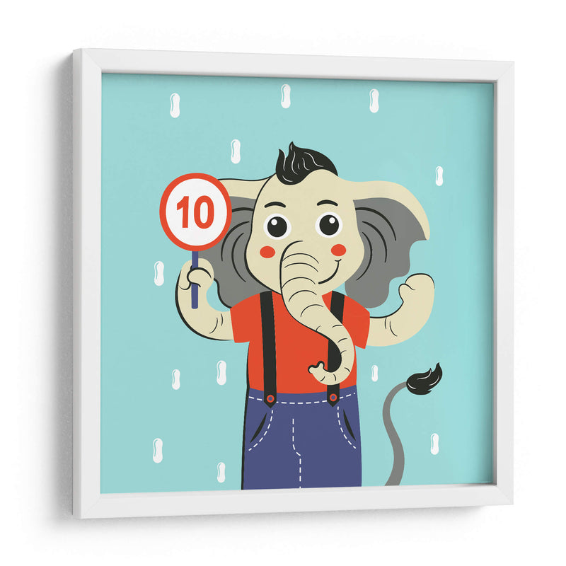 HOLA, NIÑO, DICE EL ELEFANTE - Najesi | Cuadro decorativo de Canvas Lab