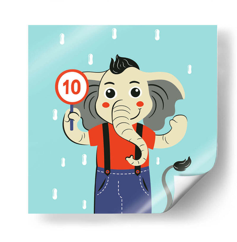 HOLA, NIÑO, DICE EL ELEFANTE - Najesi | Cuadro decorativo de Canvas Lab