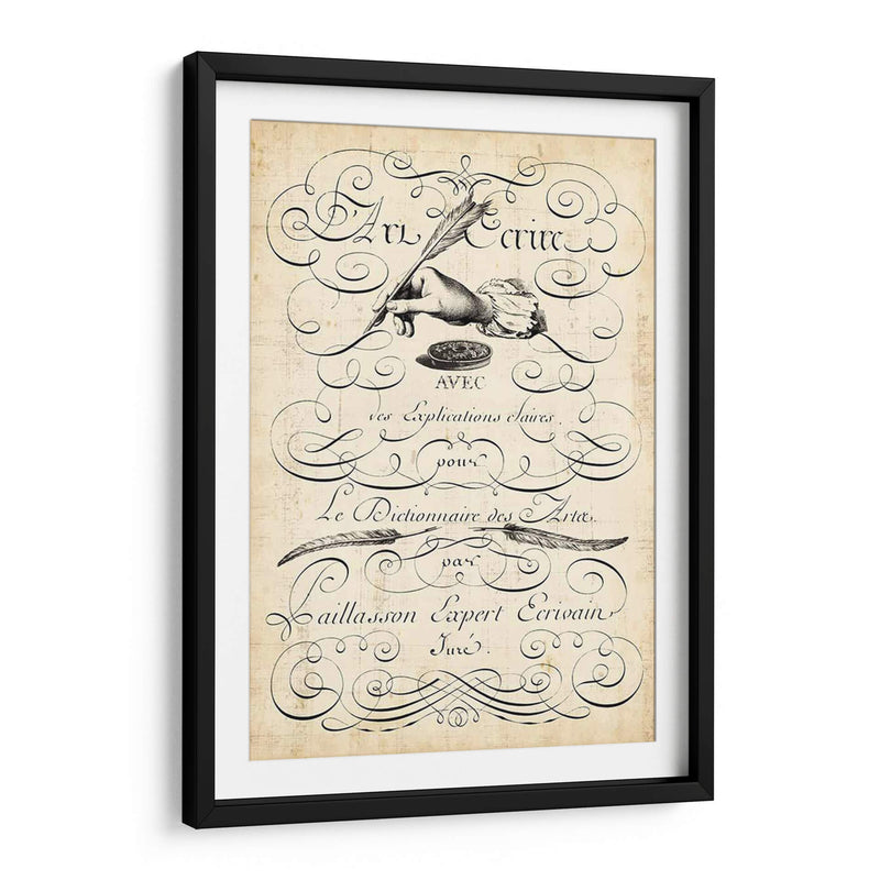 El Arte De La Pluma. - Vision Studio | Cuadro decorativo de Canvas Lab