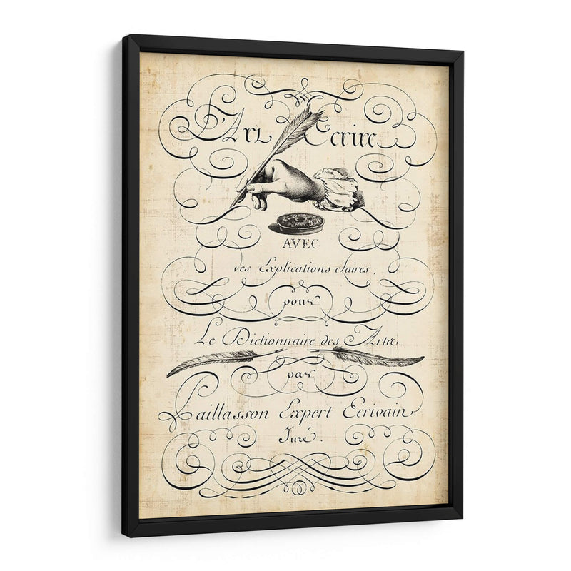 El Arte De La Pluma. - Vision Studio | Cuadro decorativo de Canvas Lab