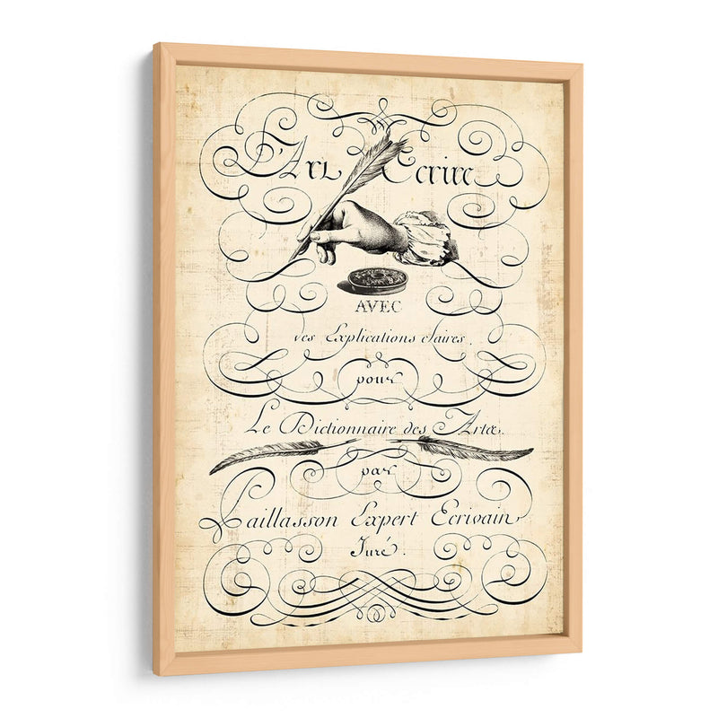 El Arte De La Pluma. - Vision Studio | Cuadro decorativo de Canvas Lab