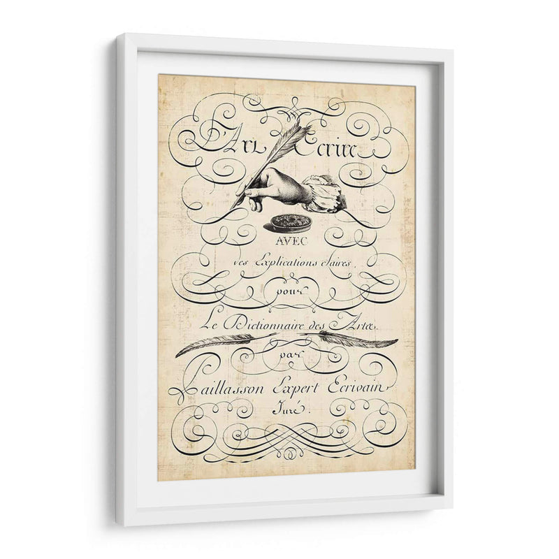 El Arte De La Pluma. - Vision Studio | Cuadro decorativo de Canvas Lab