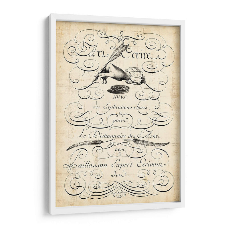 El Arte De La Pluma. - Vision Studio | Cuadro decorativo de Canvas Lab