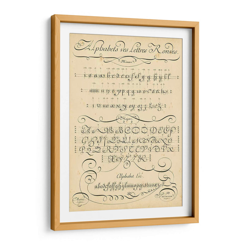 Sampler Del Alfabeto I - Denis Diderot | Cuadro decorativo de Canvas Lab