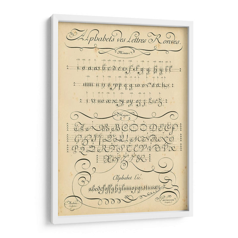 Sampler Del Alfabeto I - Denis Diderot | Cuadro decorativo de Canvas Lab