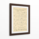 Alfabeto Sampler Ii - Denis Diderot | Cuadro decorativo de Canvas Lab