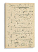 Alfabeto Sampler Iii - Denis Diderot | Cuadro decorativo de Canvas Lab