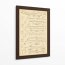 Alfabeto Sampler Iii - Denis Diderot | Cuadro decorativo de Canvas Lab