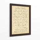 Alfabeto Sampler Iv - Denis Diderot | Cuadro decorativo de Canvas Lab