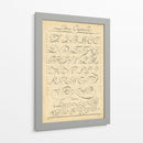 Alfabeto Sampler Iv - Denis Diderot | Cuadro decorativo de Canvas Lab