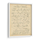 Alfabeto Sampler Iv - Denis Diderot | Cuadro decorativo de Canvas Lab