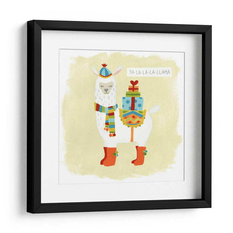 Fa-La-La-La Llama I - June Erica Vess | Cuadro decorativo de Canvas Lab