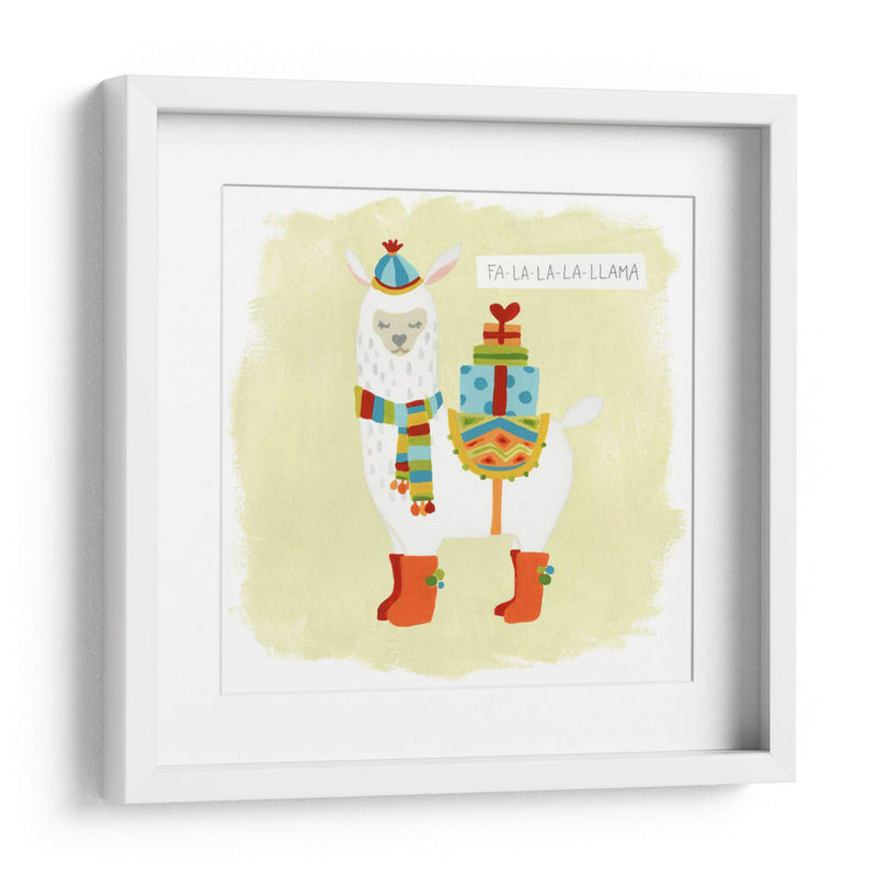 Fa-La-La-La Llama I - June Erica Vess | Cuadro decorativo de Canvas Lab