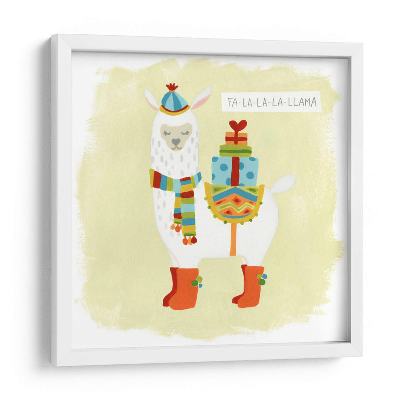 Fa-La-La-La Llama I - June Erica Vess | Cuadro decorativo de Canvas Lab