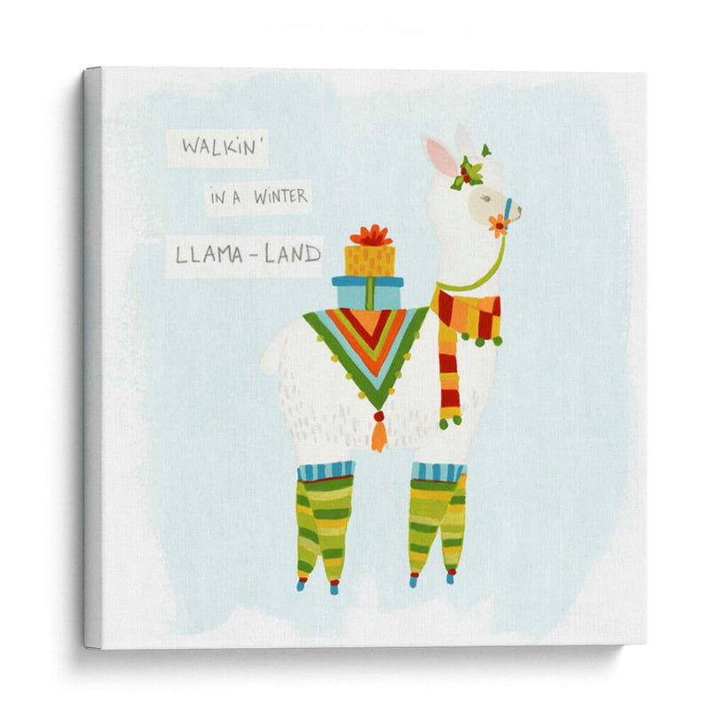 Fa-La-La-La-La Llama Ii - June Erica Vess | Cuadro decorativo de Canvas Lab