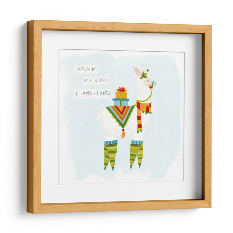 Fa-La-La-La-La Llama Ii - June Erica Vess | Cuadro decorativo de Canvas Lab