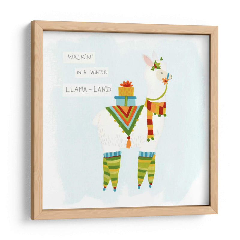 Fa-La-La-La-La Llama Ii - June Erica Vess | Cuadro decorativo de Canvas Lab