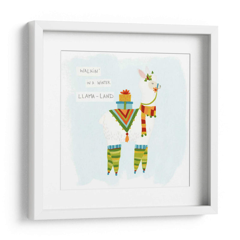 Fa-La-La-La-La Llama Ii - June Erica Vess | Cuadro decorativo de Canvas Lab