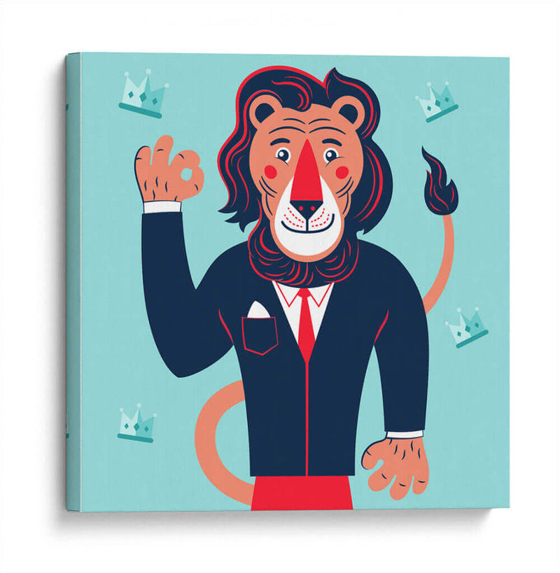 HOLA, NIÑO, DICE EL LEÓN - Najesi | Cuadro decorativo de Canvas Lab